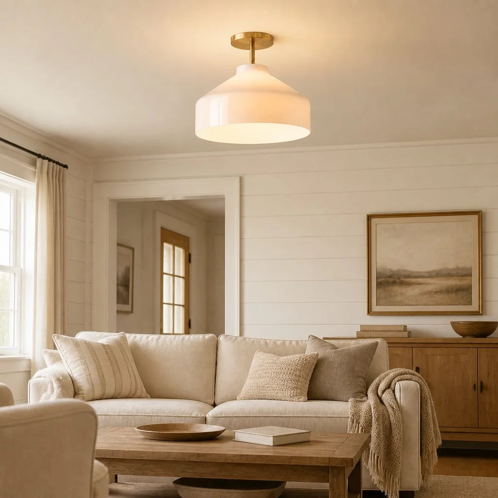 Nerys Nordic Minimalist Morandi Matte Metal Ceiling Light 6