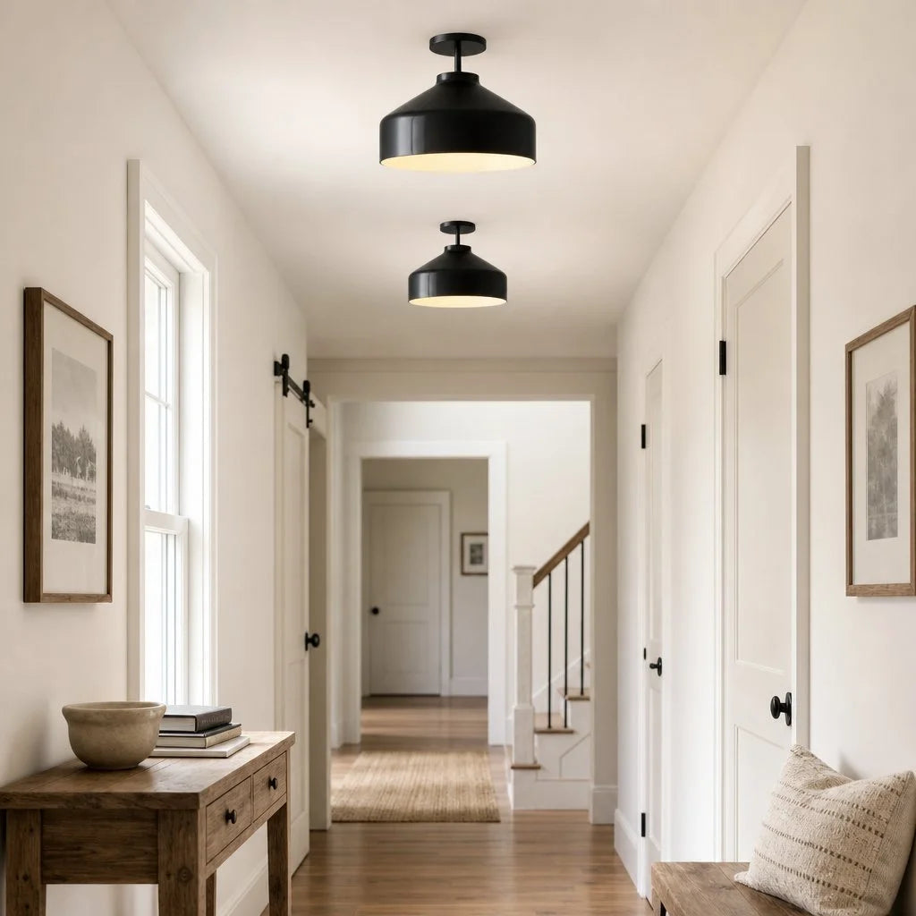 Nerys Nordic Minimalist Morandi Matte Metal Ceiling Light 8