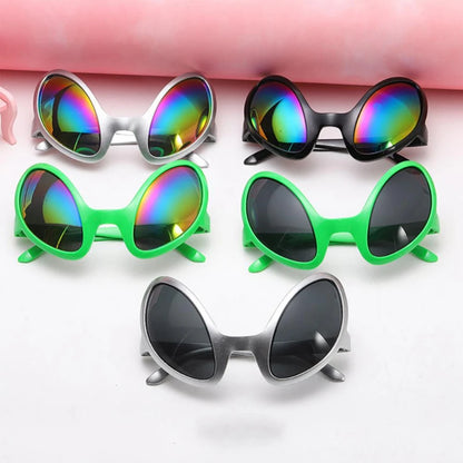 New Alien Glasses Funny Holiday Party Sunglasses Halloween Adults Kid Party Supplies Rainbow Lenses ET Sun Glasses Shades 0