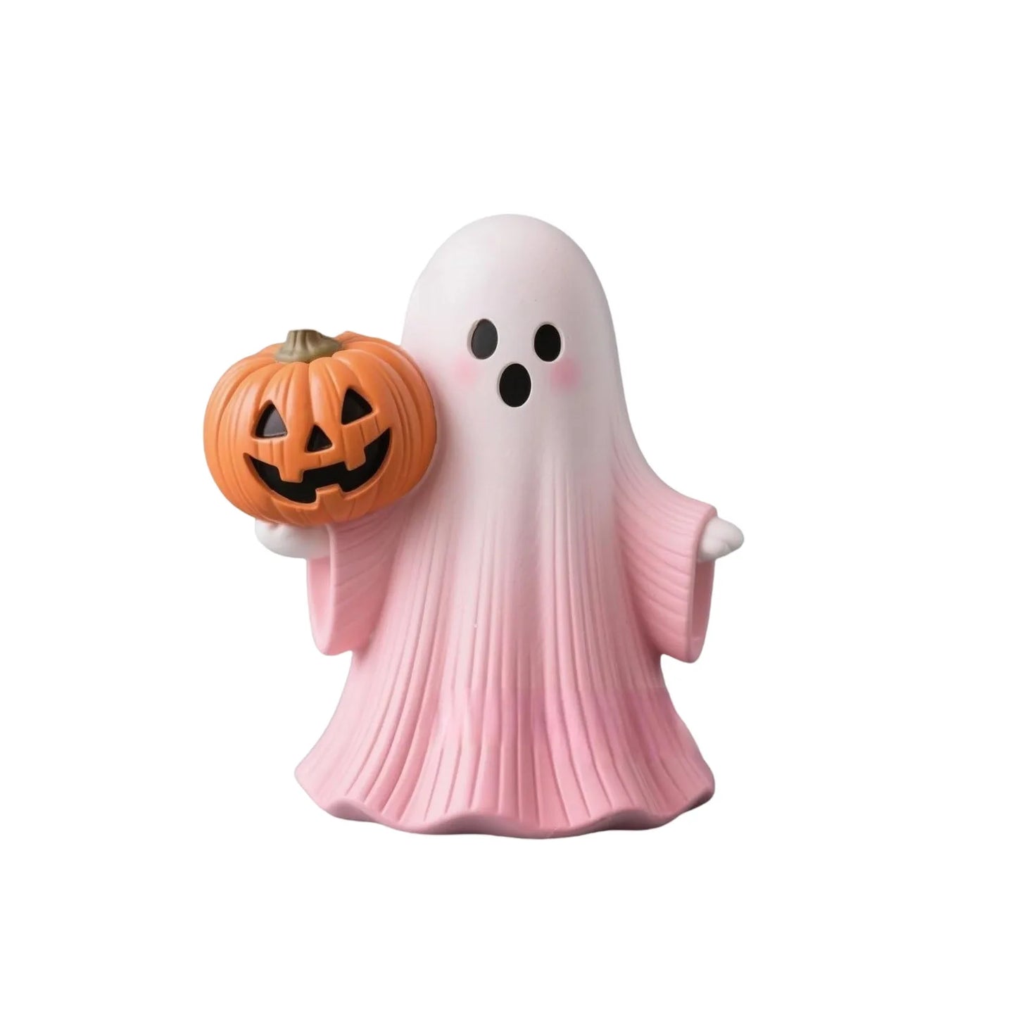 New Halloween Pink Pumpkin Ghost Resin Craft Ornament Cute Three-dimensional Decoration Cute Eye-catching 2