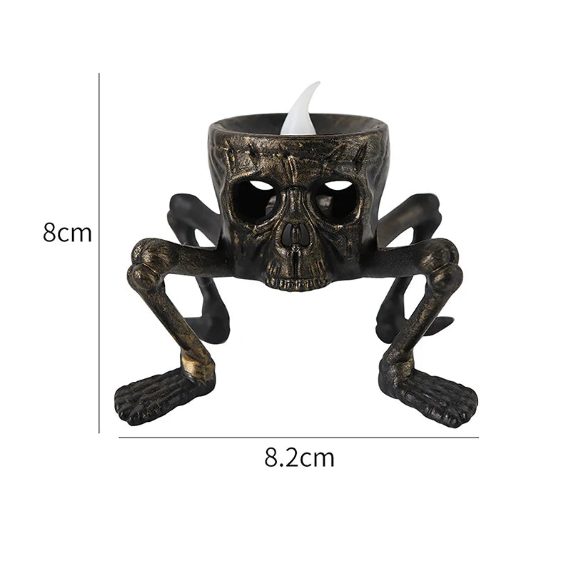 New Halloween Skull Lantern Atmosphere Setting Props Skeleton Foot Night Light Halloween Party Decoration LED Candle Light 7