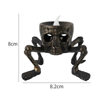 New Halloween Skull Lantern Atmosphere Setting Props Skeleton Foot Night Light Halloween Party Decoration LED Candle Light 7