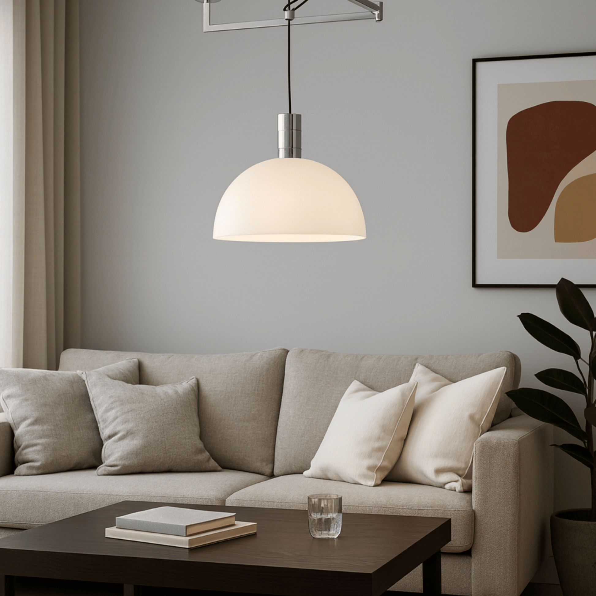 NordLuma Adjustable Swing-Arm Pendant Light 0