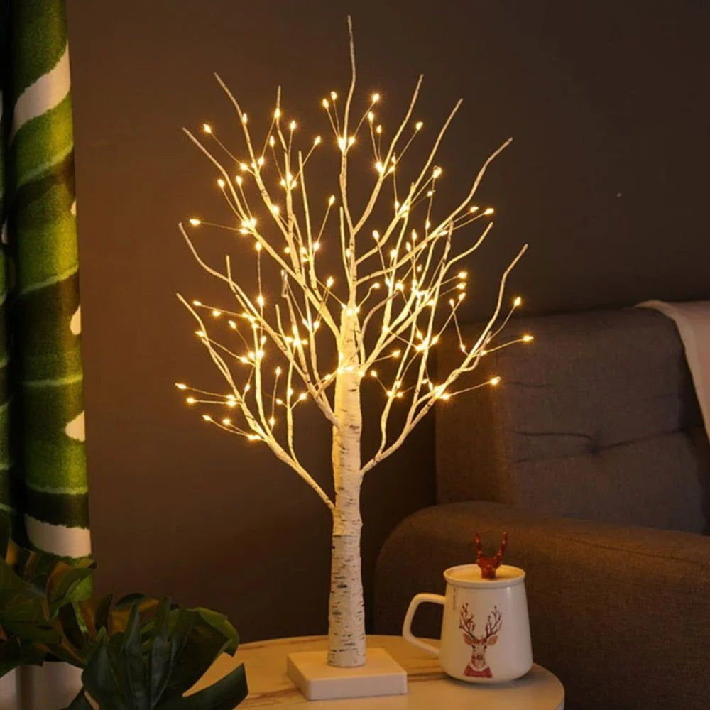 LuxRoyale Nordic Birch Tree Light Cozy Warm Glow Indoor Decor