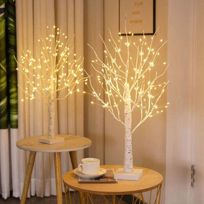 LuxRoyale Nordic Birch Tree Light Cozy Warm Glow Indoor Decor
