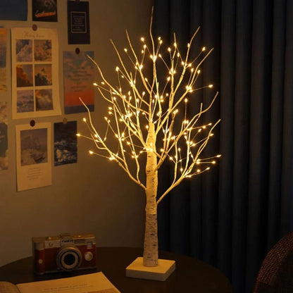 LuxRoyale Nordic Birch Tree Light Cozy Warm Glow Indoor Decor