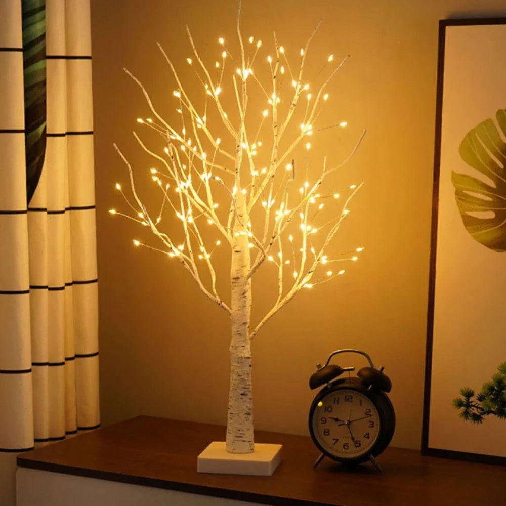 LuxRoyale Nordic Birch Tree Light Cozy Warm Glow Indoor Decor