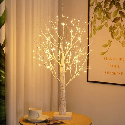 LuxRoyale Nordic Birch Tree Light Cozy Warm Glow Indoor Decor