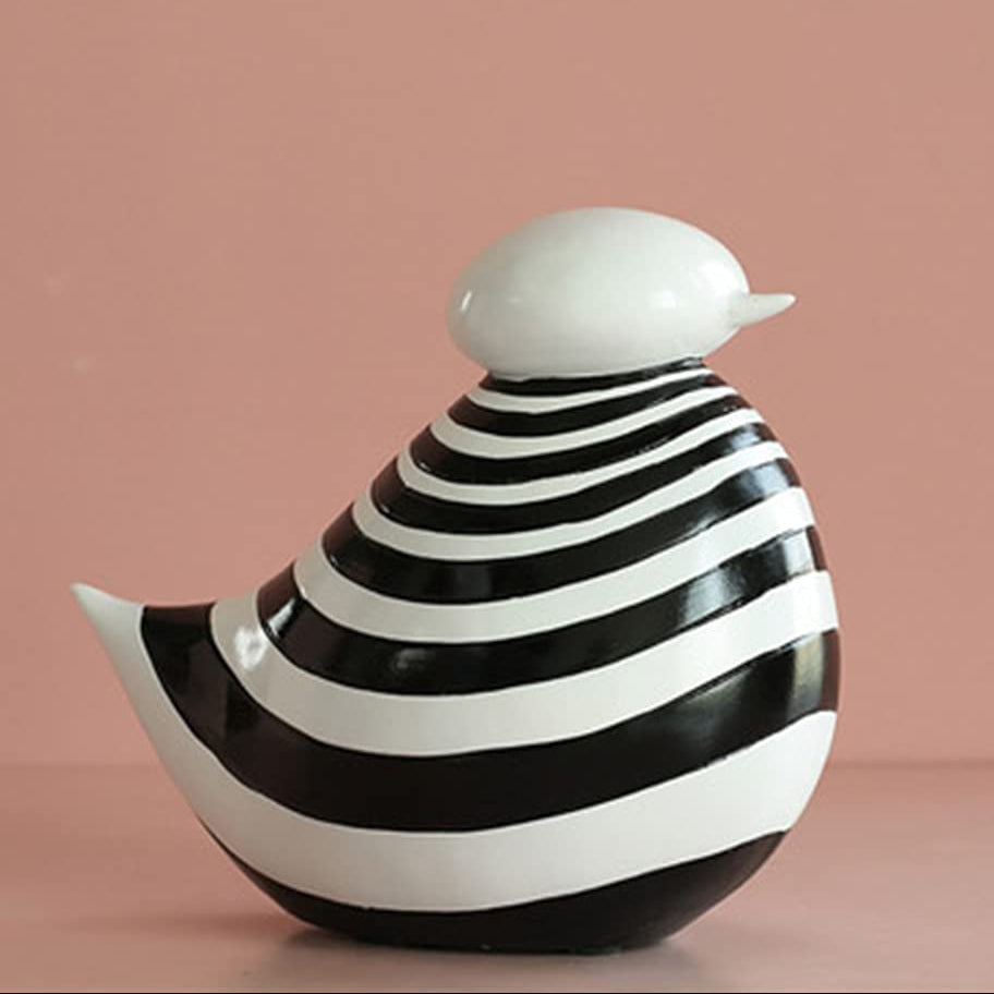 Nordic Black and White Animal Decorative Figurines
