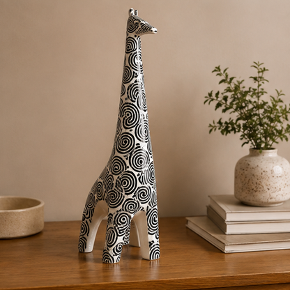 Nordic Black and White Animal Decorative Figurines
