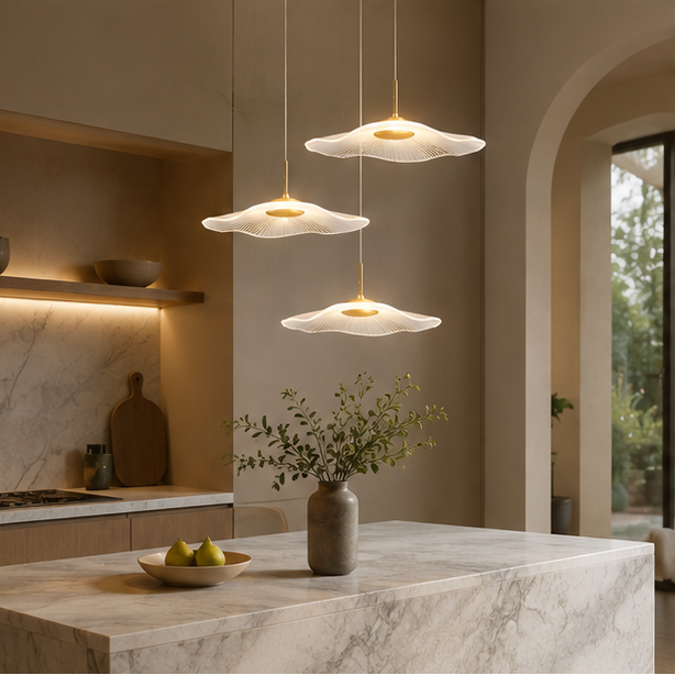 Nordic Circular Modern Chandelier Pendant Lamp