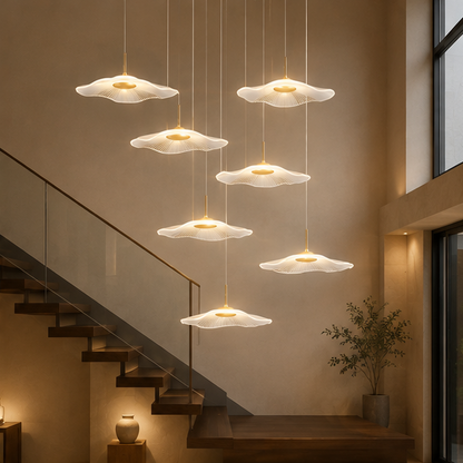 Nordic Circular Modern Chandelier Pendant Lamp