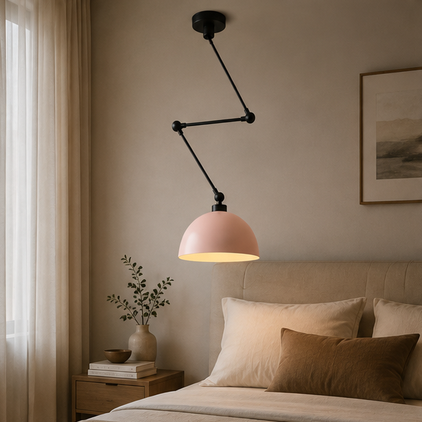 Nordic Creative Long Arm Ceiling Light Mounting Metal Spring Folding Telescopic Wall Light for Cafe Bar Clothing Store Dining Room