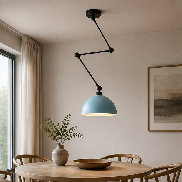 Nordic Creative Long Arm Ceiling Light Mounting Metal Spring Folding Telescopic Wall Light for Cafe Bar Clothing Store Loft Dining Room
