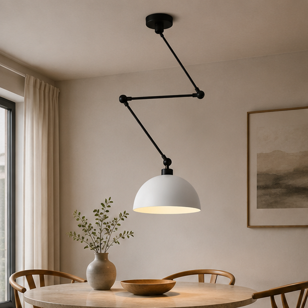 Nordic Creative Long Arm Ceiling Light Mounting Metal Spring Folding Telescopic Wall Light for Cafe Bar Clothing Store Loft Dining Room