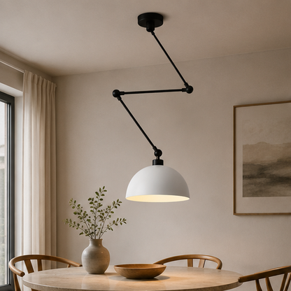 Nordic Creative Long Arm Ceiling Light Mounting Metal Spring Folding Telescopic Wall Light for Cafe Bar Clothing Store Loft Dining Room