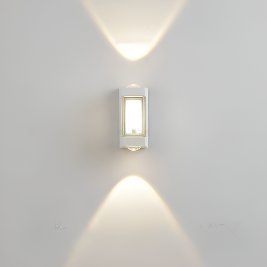 Nordic Cylinder Outdoor Wall Light in Black or White 0