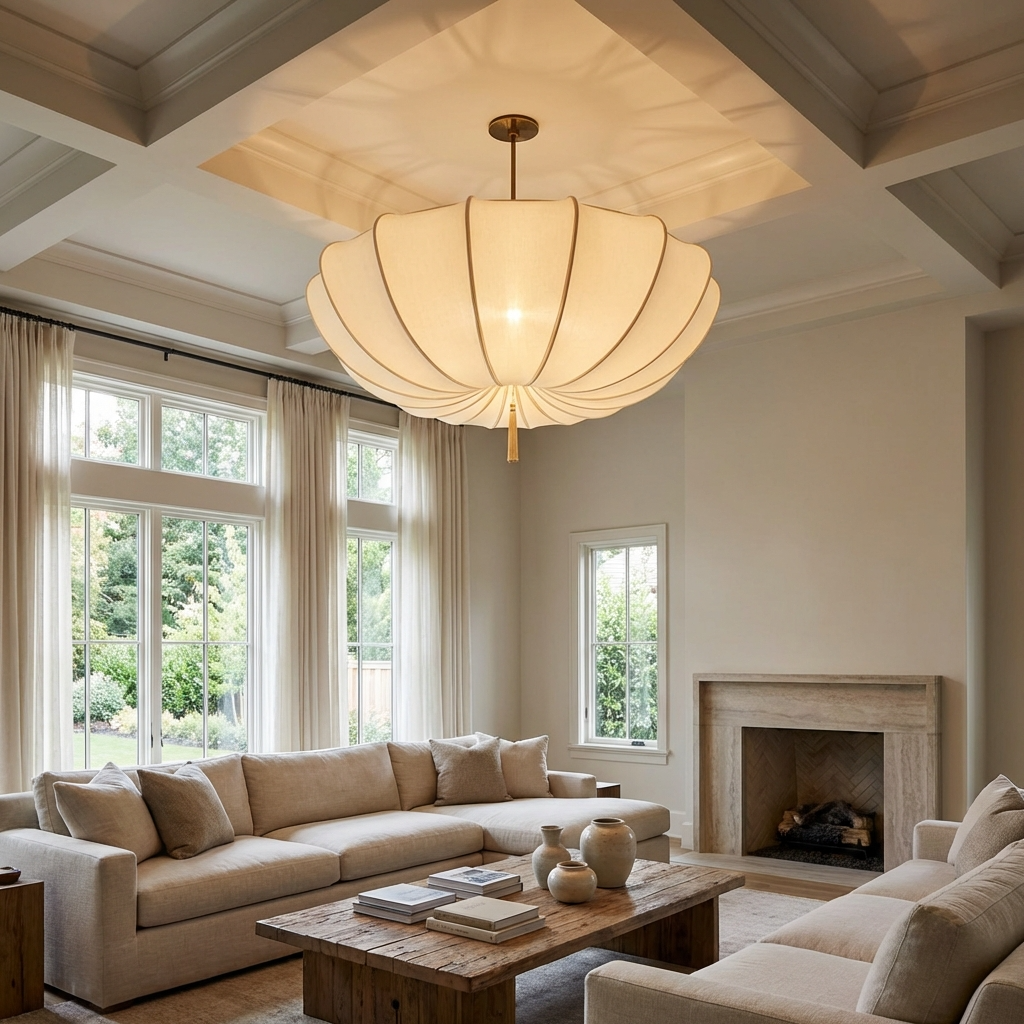 Nordic Fabric Wabi Sabi Chandelier