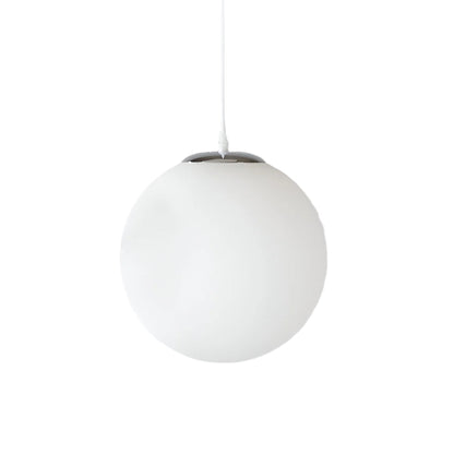 Nordic Globe Milky Glass Pendant Light 0