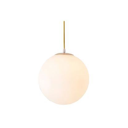 Nordic Globe Milky Glass Pendant Light 3