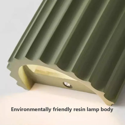 Nordic LED Wall Lamp Minimalist Macaron Resin Sconces Entryway Aisle Living Rooms Bedrooms Bedside Study Illumination Luminaire 4