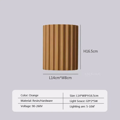 Nordic LED Wall Lamp Minimalist Macaron Resin Sconces Entryway Aisle Living Rooms Bedrooms Bedside Study Illumination Luminaire 9