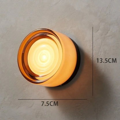 Nordic Luxury Minimalist Circular Wall Lamp Modern Hotel Background Wall  Lighting Porch Aisle Background Bedroom Wall Lamp 11