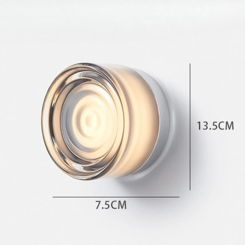 Nordic Luxury Minimalist Circular Wall Lamp Modern Hotel Background Wall  Lighting Porch Aisle Background Bedroom Wall Lamp 16