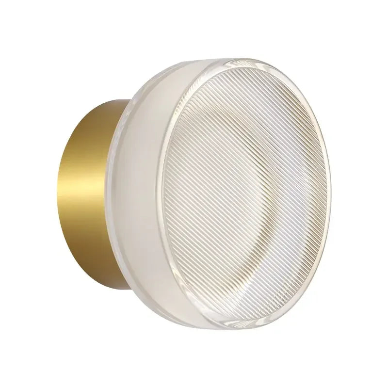 Nordic Luxury Minimalist Circular Wall Lamp Modern Hotel Background Wall  Lighting Porch Aisle Background Bedroom Wall Lamp 4