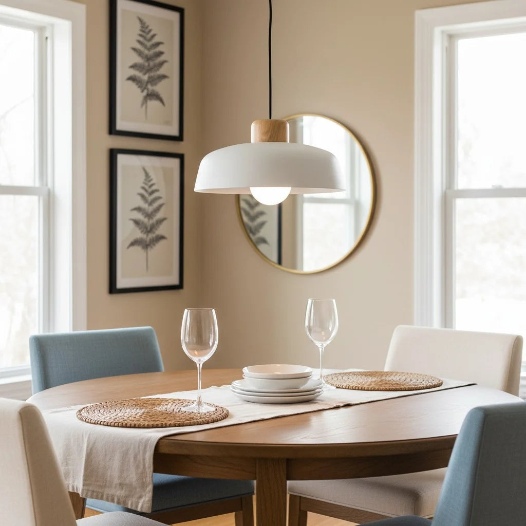 Nordic Minimalist Smooth Bowl Pendant Light 6