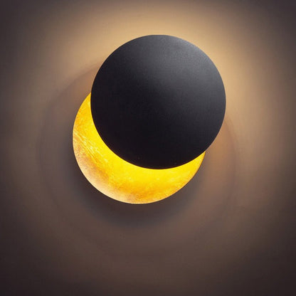 Nordic Minimalist Unique Rotatable Moon-like Design LED Wall Lamp for Bedside Aisle Stairs 4