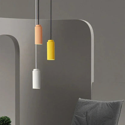 Nordic Ribbed Pendant Light – Minimalist Kitchen Island Ceiling Lamp 3