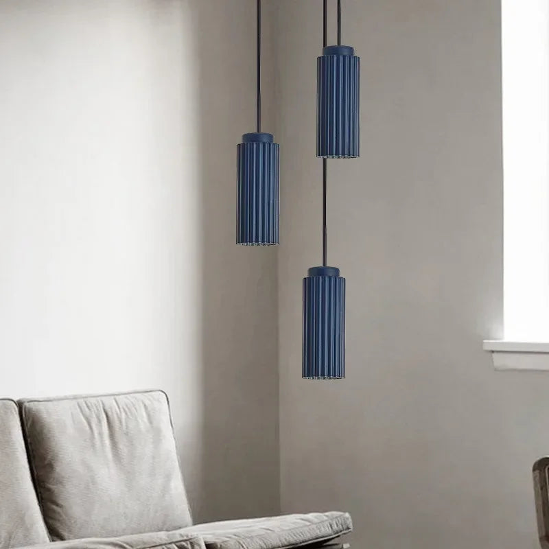 Nordic Ribbed Pendant Light – Minimalist Kitchen Island Ceiling Lamp 5