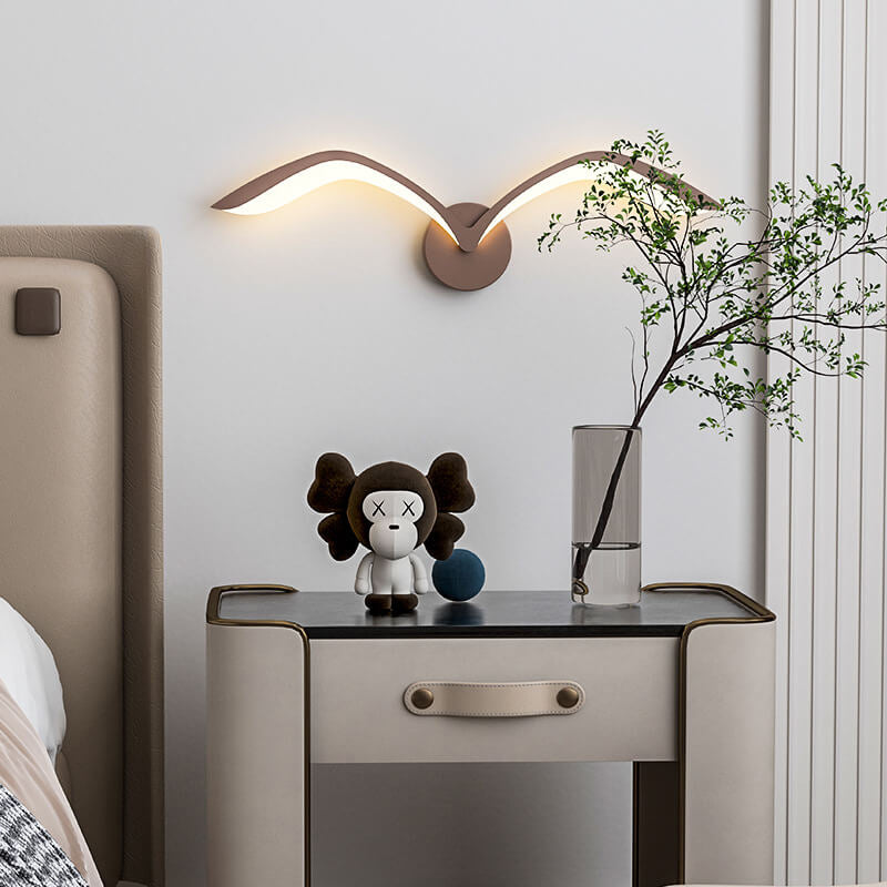 Nordic Seagull LED Wall Sconce with Scandinavian Minimalist Design 2