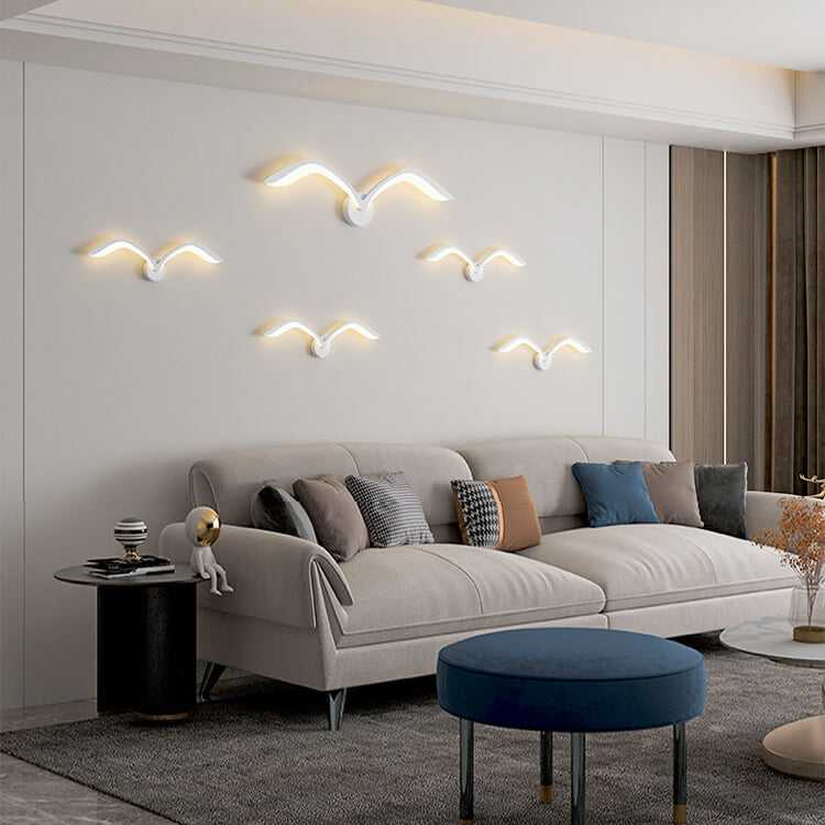 Nordic Seagull LED Wall Sconce with Scandinavian Minimalist Design 5