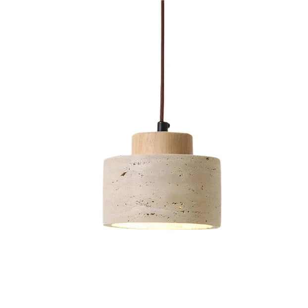 Nordic Travertine Clear Minimalist Pendant Light 0