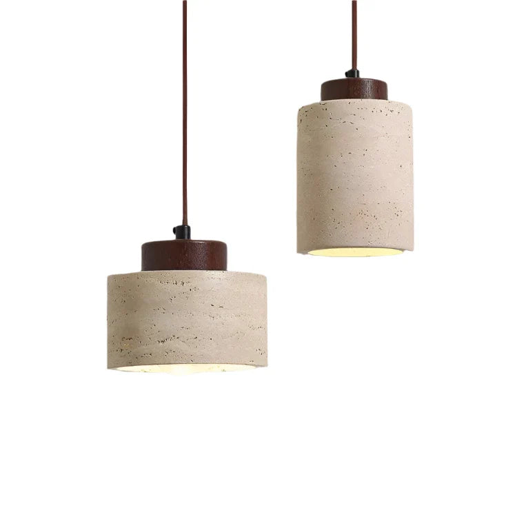 Nordic Travertine Clear Minimalist Pendant Light 1