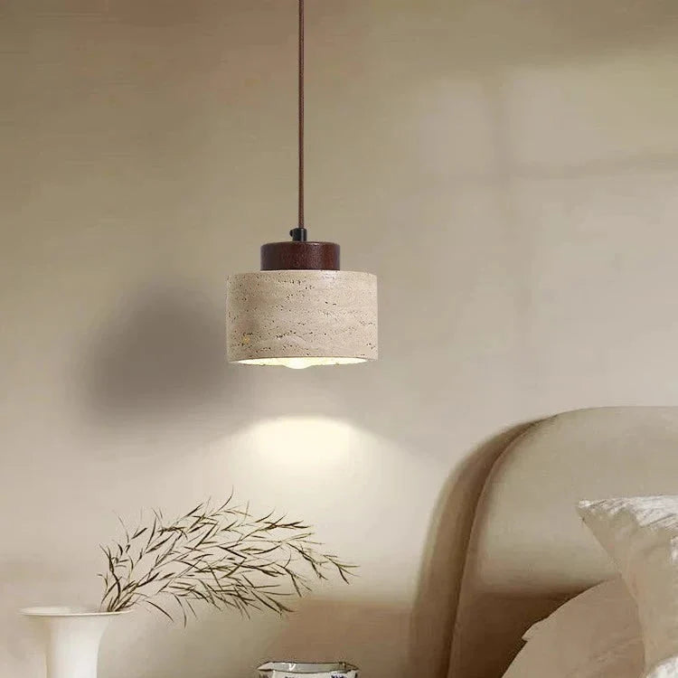 Nordic Travertine Clear Minimalist Pendant Light 2