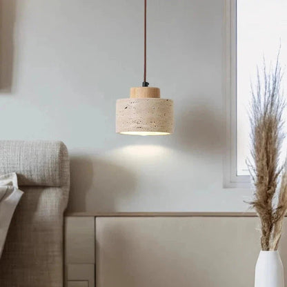 Nordic Travertine Clear Minimalist Pendant Light 4
