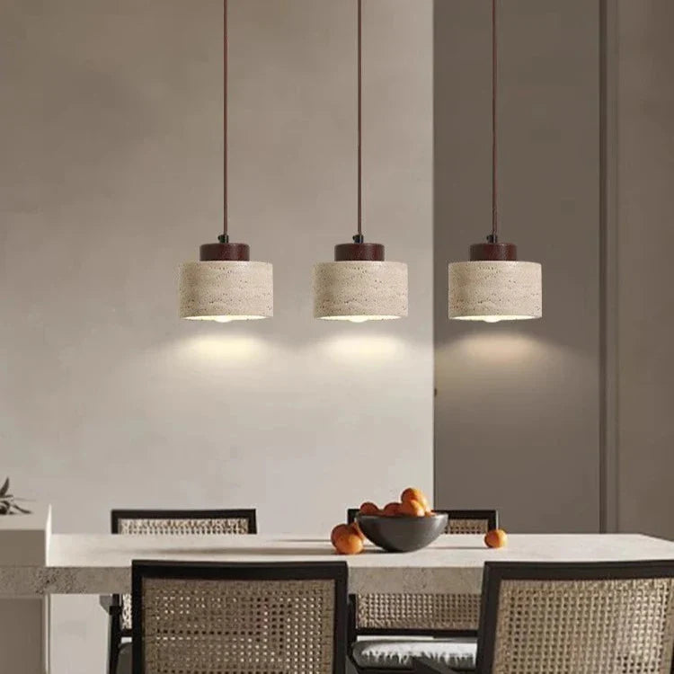 Nordic Travertine Clear Minimalist Pendant Light 6