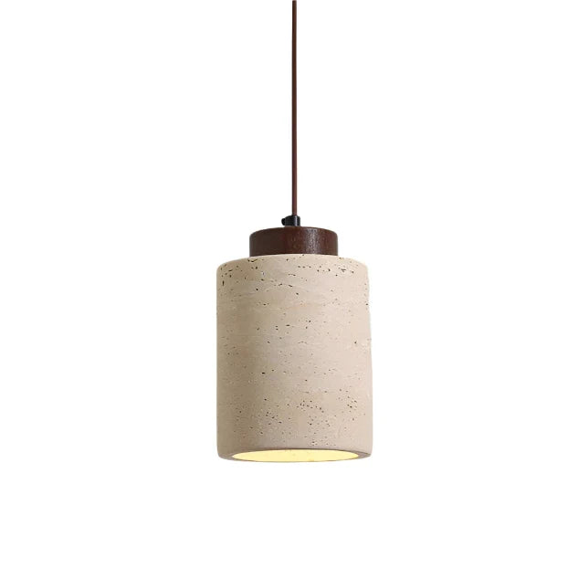 Nordic Travertine Clear Minimalist Pendant Light 8