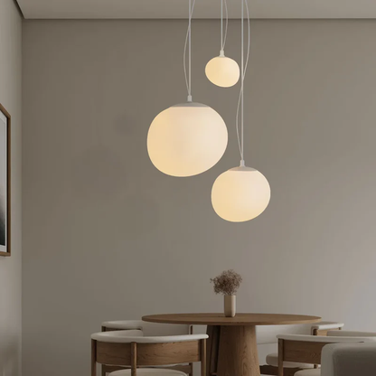Nordic White Pebble Pendant Light 1