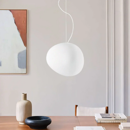Nordic White Pebble Pendant Light 2