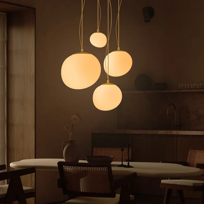 Nordic White Pebble Pendant Light 3