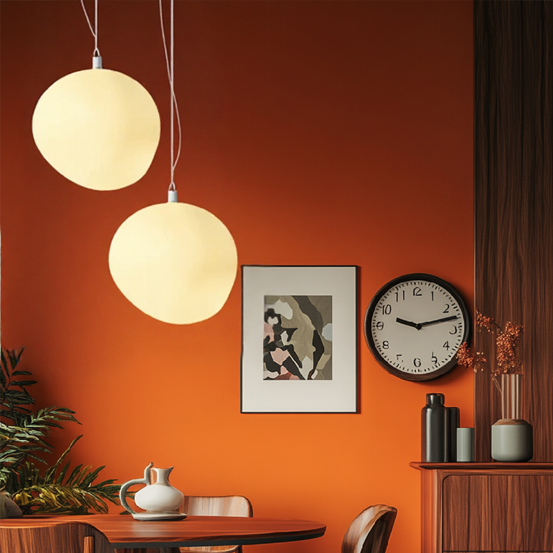 Nordic White Pebble Pendant Light 7