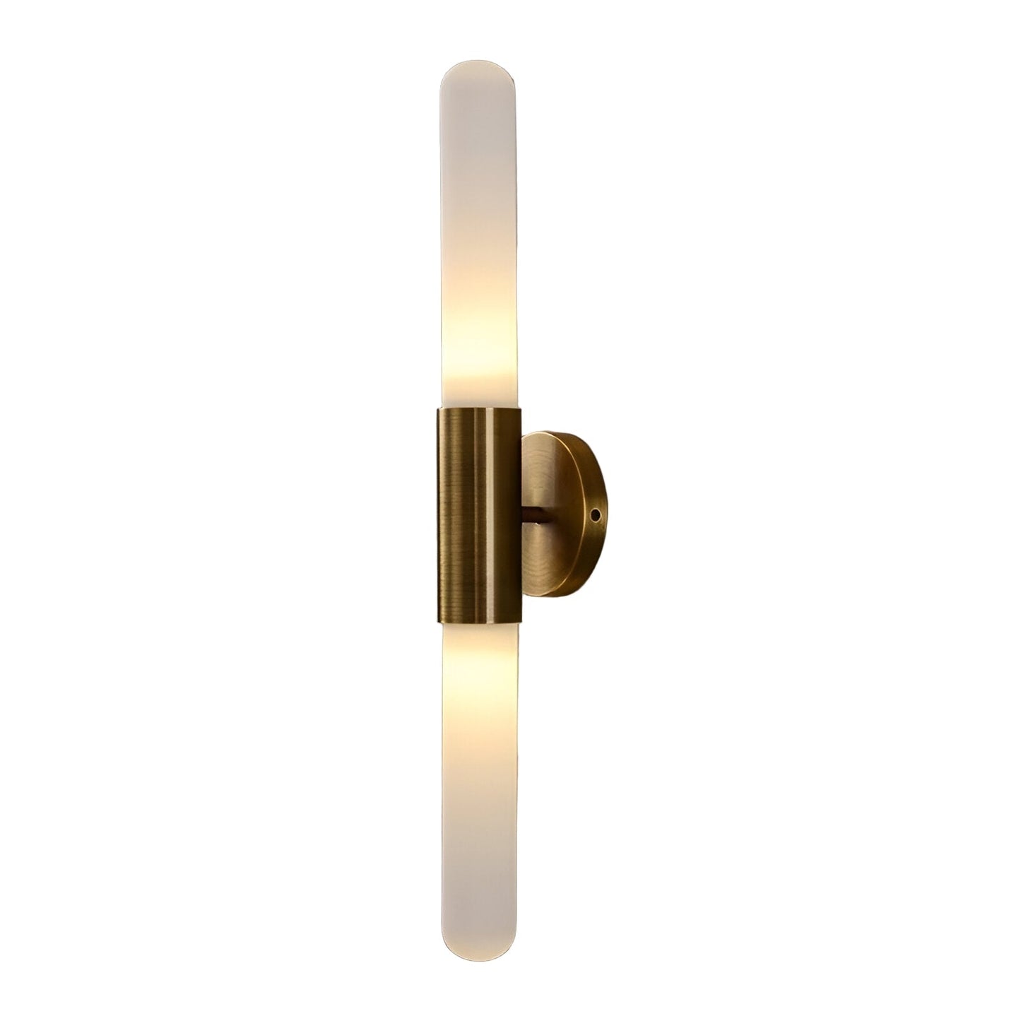 Nordic brass wall light with ripple effect glass, 1 LED light 0