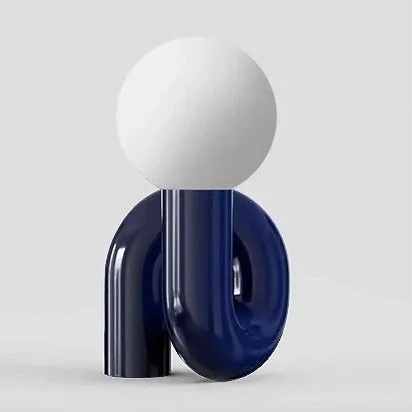 RoyaleGlow Small Table Lamp - Nordic Glass Decorative Light for Home Interiors