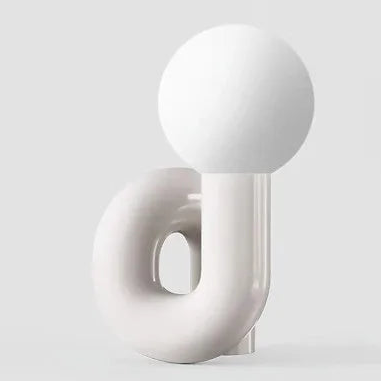 RoyaleGlow Small Table Lamp - Nordic Glass Decorative Light for Home Interiors