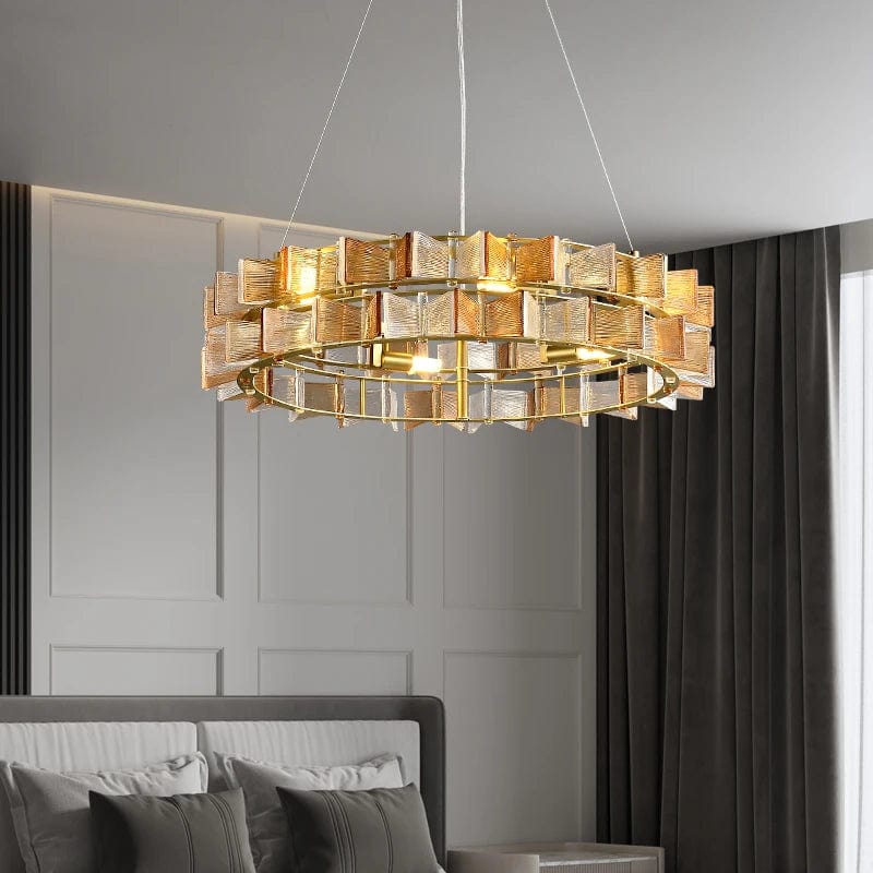 Nova Contemporary Glass Chandelier 0