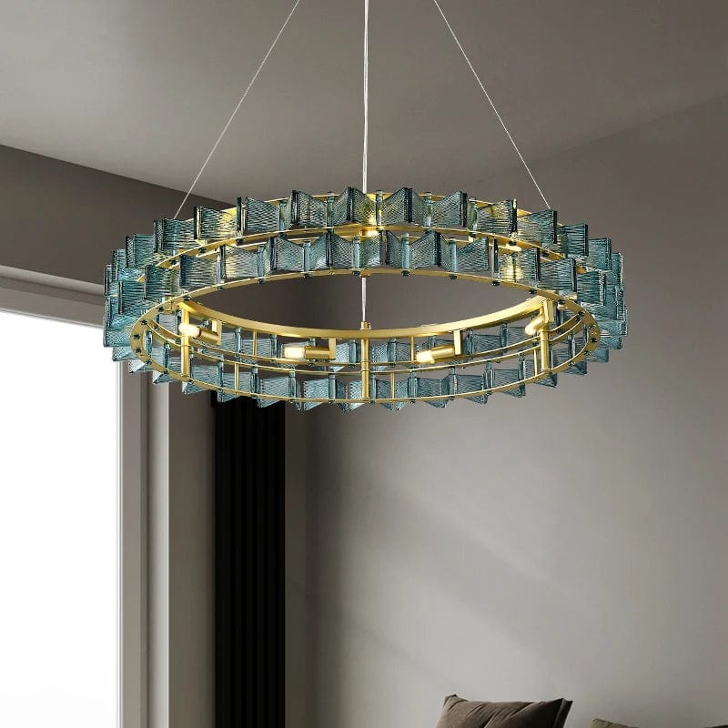 Nova Contemporary Glass Chandelier 1